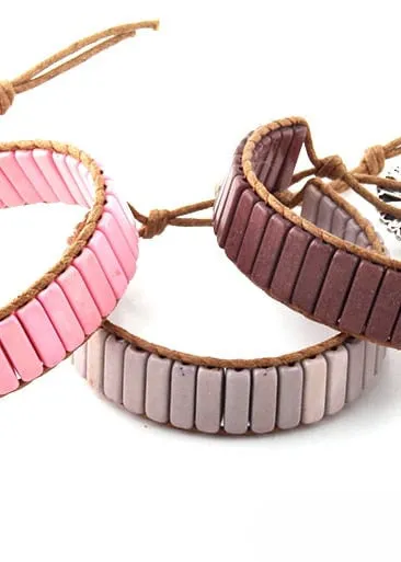 Leather Wrap Boho Style Bracelet sold by Boho Mood product image thumbnail 3