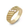 Boho Gold Twisted Chunky Rings sold by Boho Mood
