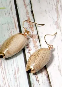 Boho Earrings - Natural Shell Gold sold by Boho Mood product image thumbnail 4
