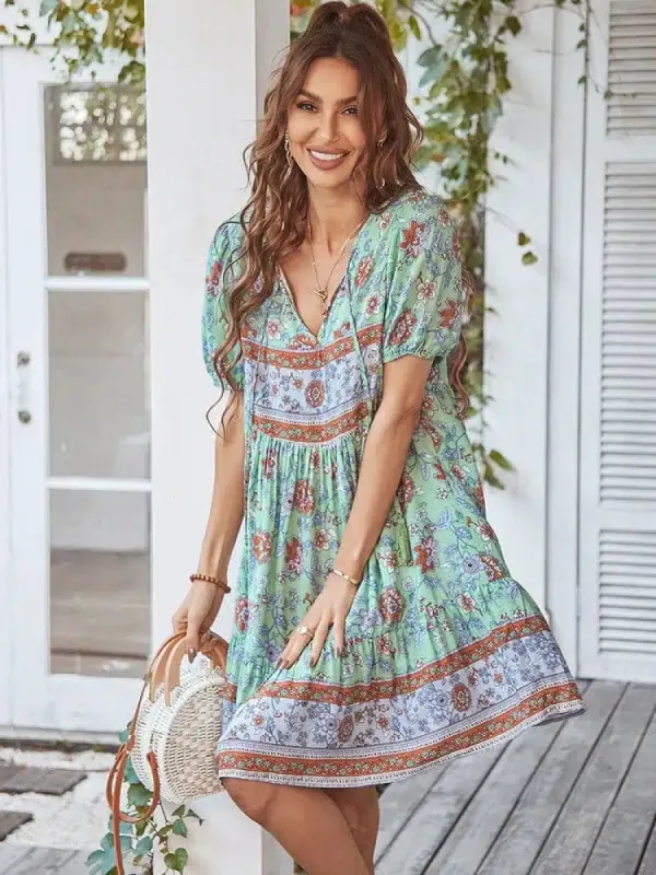 Beachy Floral Sundress sold by Boho Mood