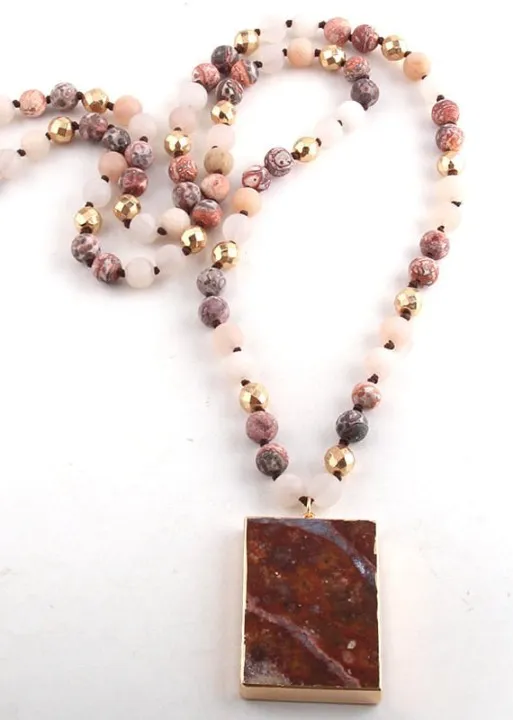 Boho Beaded Necklace Pendant sold by Boho Mood product image thumbnail 5