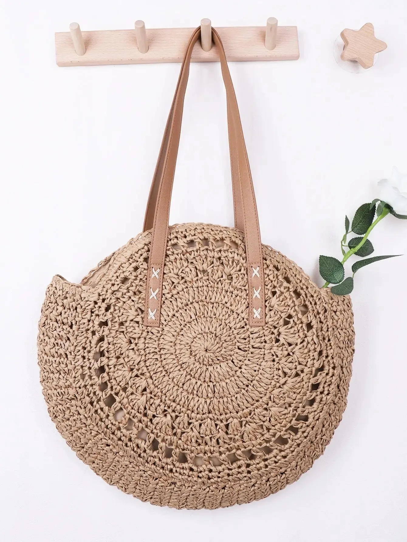 Round Boho Straw Bags sold by Boho Mood product image thumbnail 2