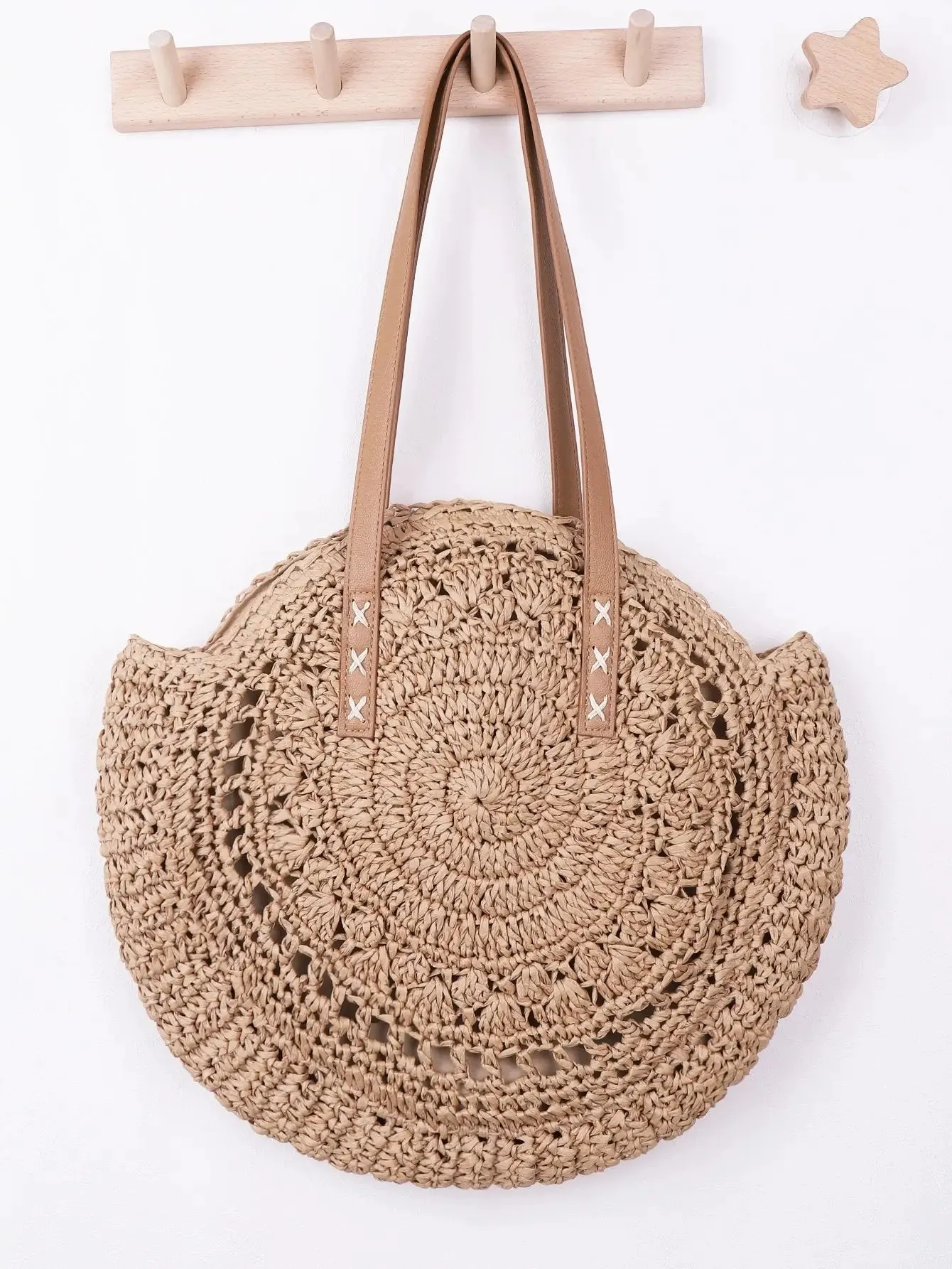 Round Boho Straw Bags sold by Boho Mood