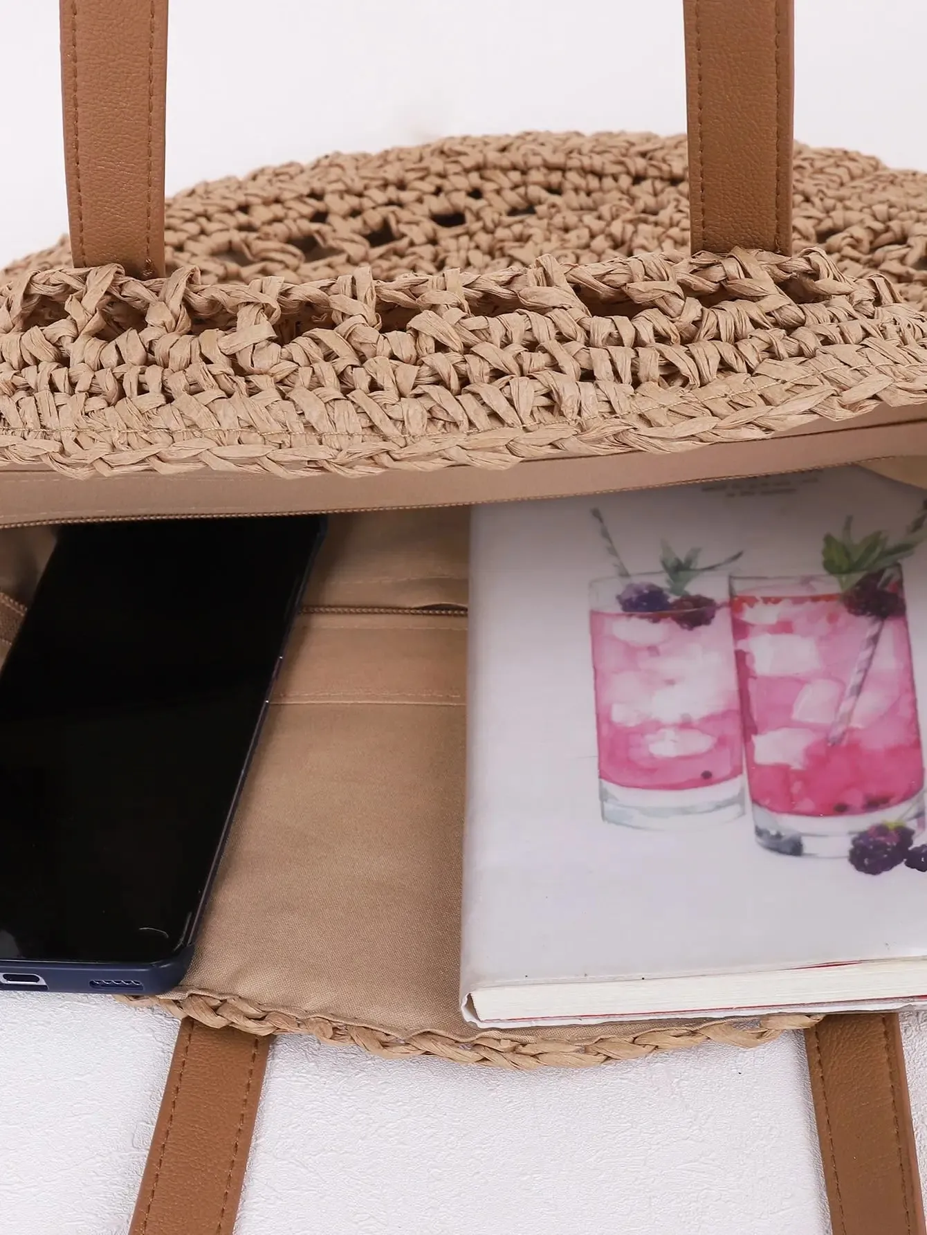 Round Boho Straw Bags sold by Boho Mood product image thumbnail 4