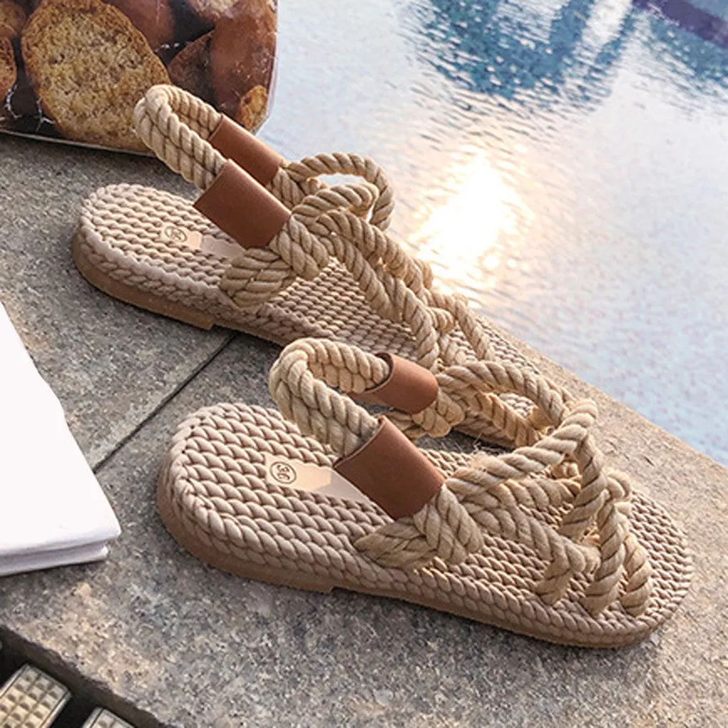 Boho Braided Rope Sandals sold by Boho Mood