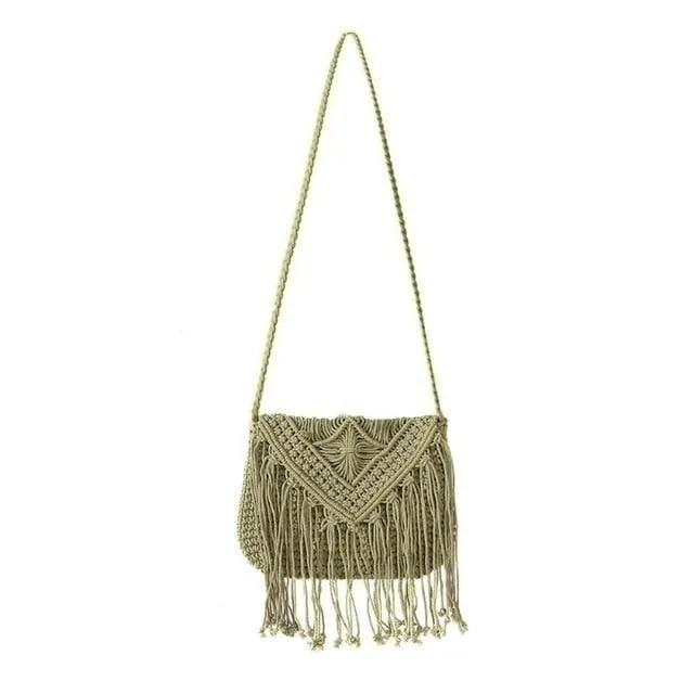Boho Fringe Bag In Rope sold by Boho Mood product image thumbnail 3
