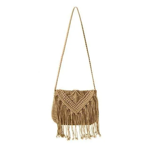 Boho Fringe Bag In Rope sold by Boho Mood product image thumbnail 2