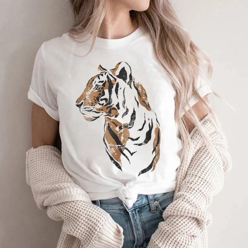 Boho Tigers Space T-shirt sold by Boho Mood