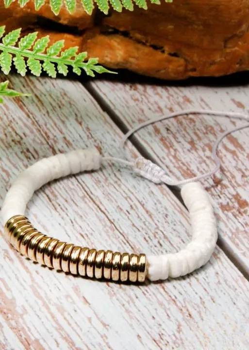 Boho Bracelet - Colorful Shell Gold sold by Boho Mood product image thumbnail 5