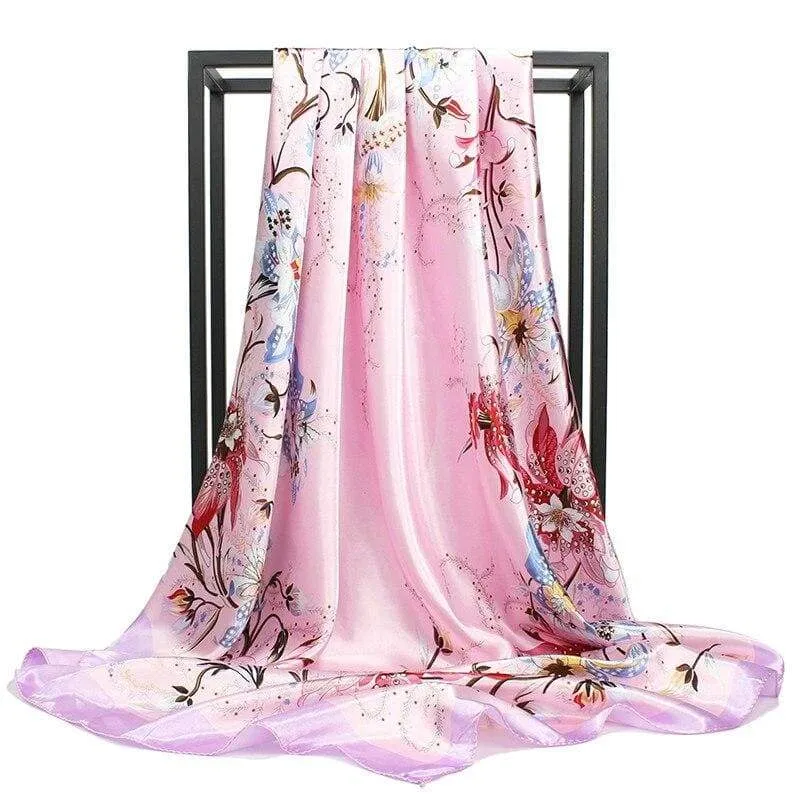 Boho Soft Pink Floral Scarf sold by Boho Mood