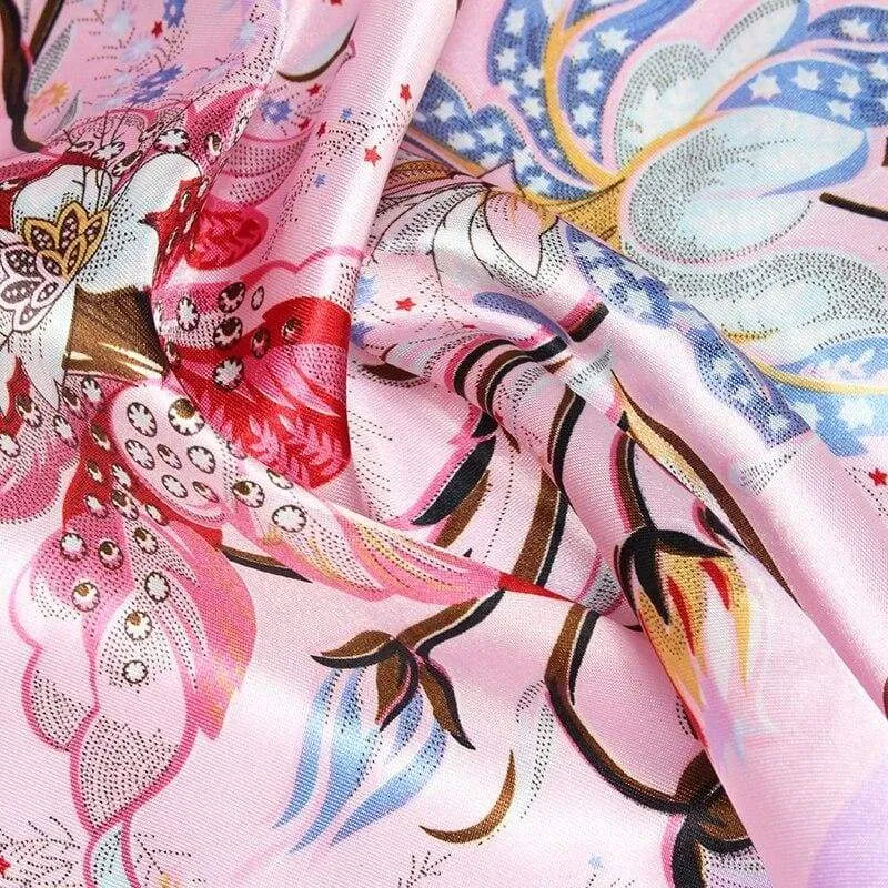 Boho Soft Pink Floral Scarf sold by Boho Mood product image thumbnail 2