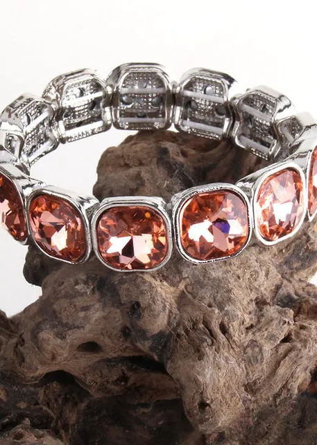 Silver Crystal Bracelet sold by Boho Mood product image thumbnail 3