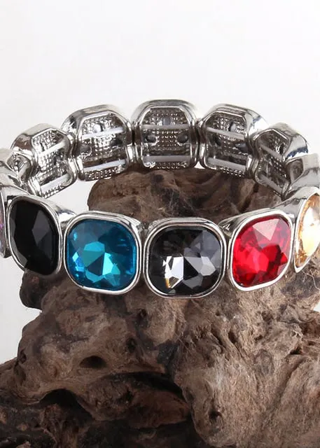 Silver Crystal Bracelet sold by Boho Mood product image thumbnail 2