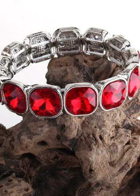 Silver Crystal Bracelet sold by Boho Mood product image thumbnail 4