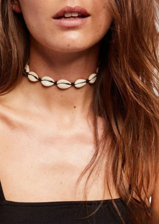 Boho Choker Necklace - White Puka Shell sold by Boho Mood product image thumbnail 4