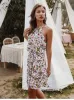 White Bohemian Style Floral Dress sold by Boho Mood