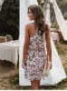 White Bohemian Style Floral Dress sold by Boho Mood