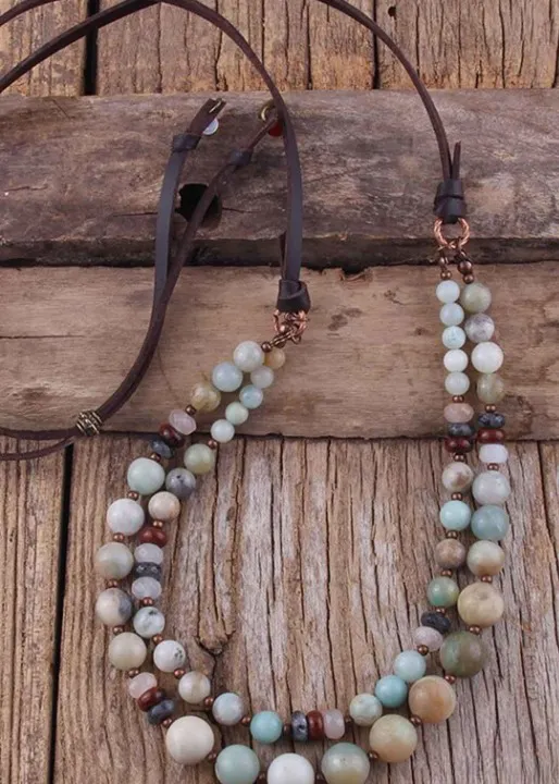 Casual Boho Beaded Necklace sold by Boho Mood product image thumbnail 5