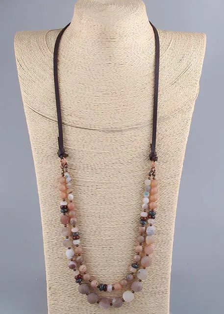 Casual Boho Beaded Necklace sold by Boho Mood product image thumbnail 3