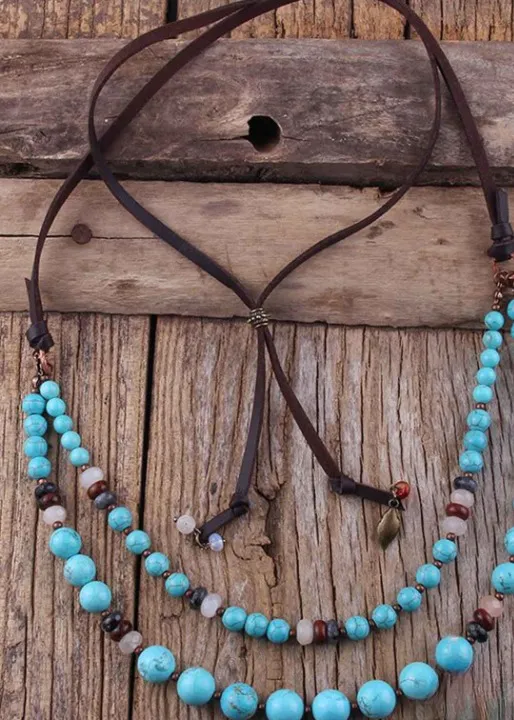 Casual Boho Beaded Necklace sold by Boho Mood product image thumbnail 4