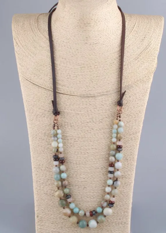 Casual Boho Beaded Necklace sold by Boho Mood