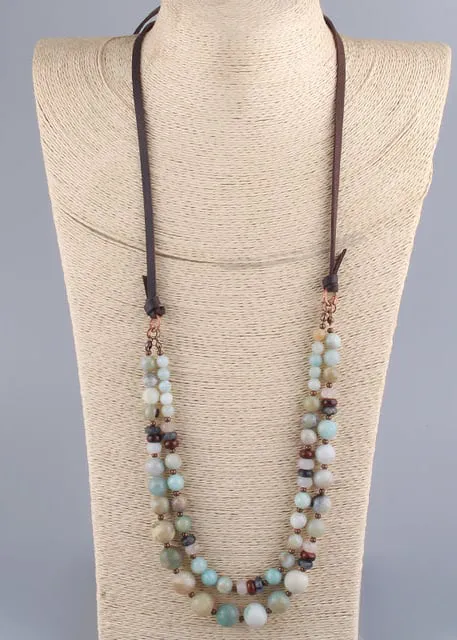Casual Boho Beaded Necklace sold by Boho Mood