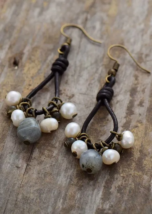 Boho Dangle Beaded Earrings sold by Boho Mood product image thumbnail 3