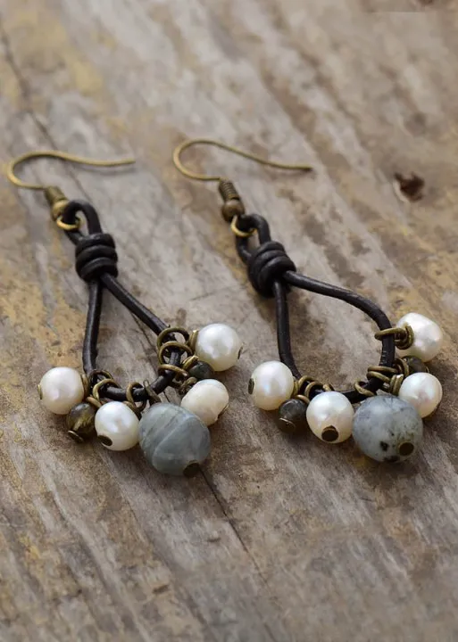 Boho Dangle Beaded Earrings sold by Boho Mood product image thumbnail 2