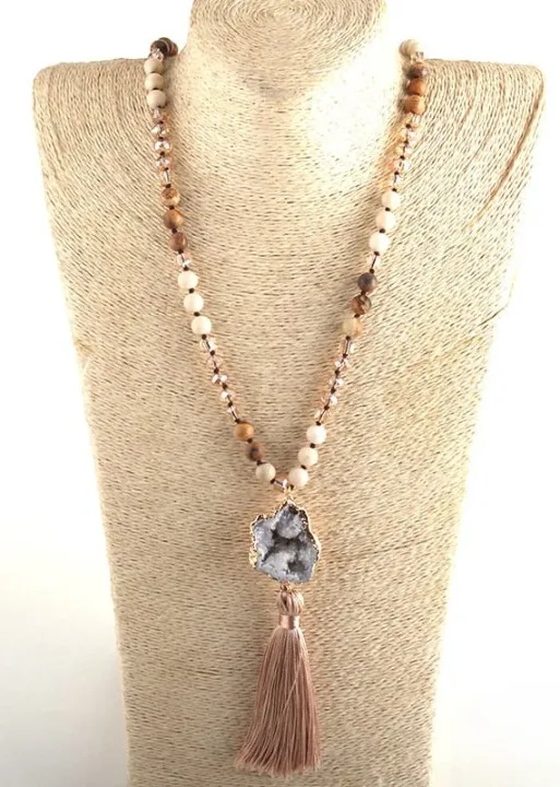 Beaded Boho Necklaces - Natural Stone sold by Boho Mood product image thumbnail 3
