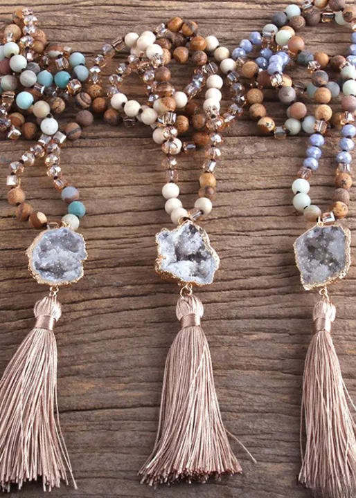 Beaded Boho Necklaces - Natural Stone sold by Boho Mood product image thumbnail 5