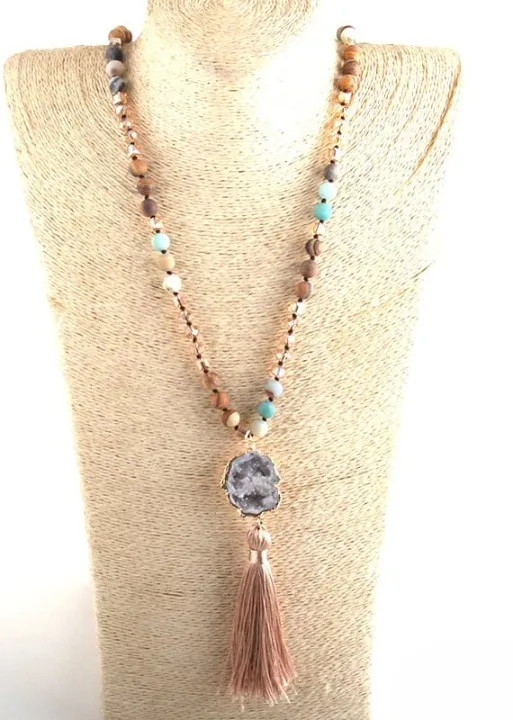 Beaded Boho Necklaces - Natural Stone sold by Boho Mood product image thumbnail 2