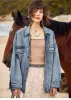 Boho Denim Fringed Jacket sold by Boho Mood