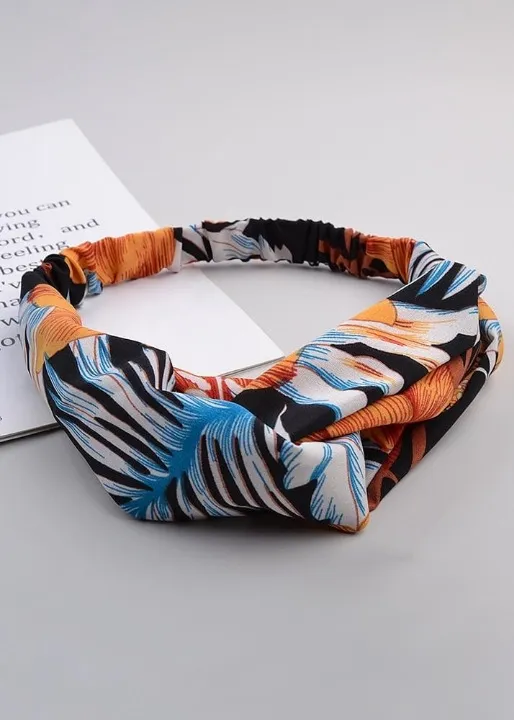 Headband Boho Hippie floral pattern color discreet sold by Boho Mood