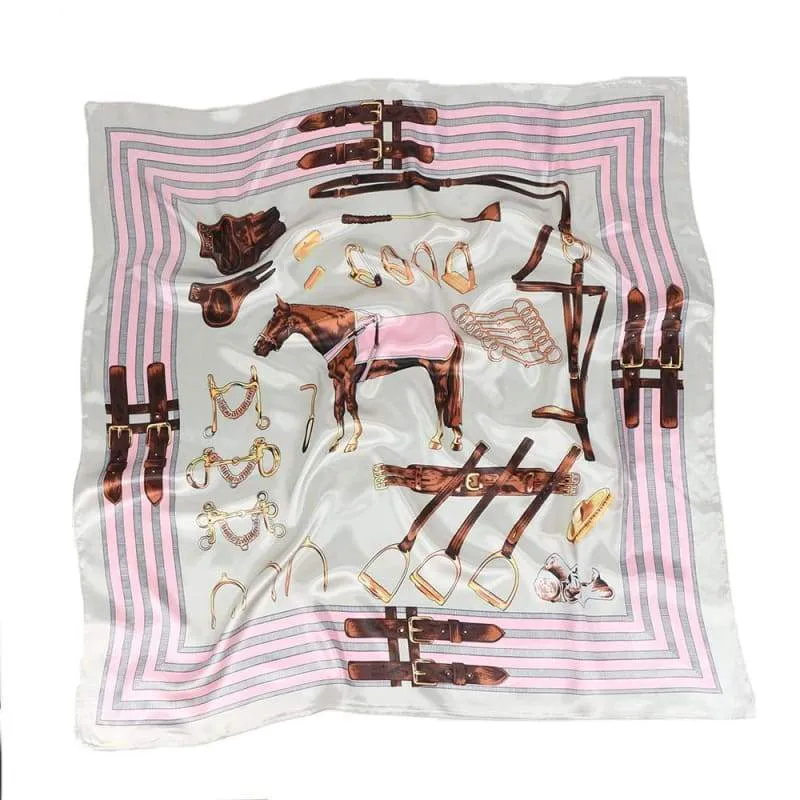 Boho Fashionable white Scarf with pink pattern sold by Boho Mood product image thumbnail 2