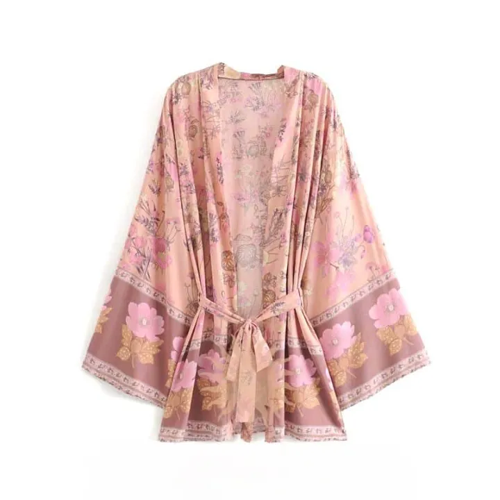 Floral Kimono Dress sold by Boho Mood product image thumbnail 4