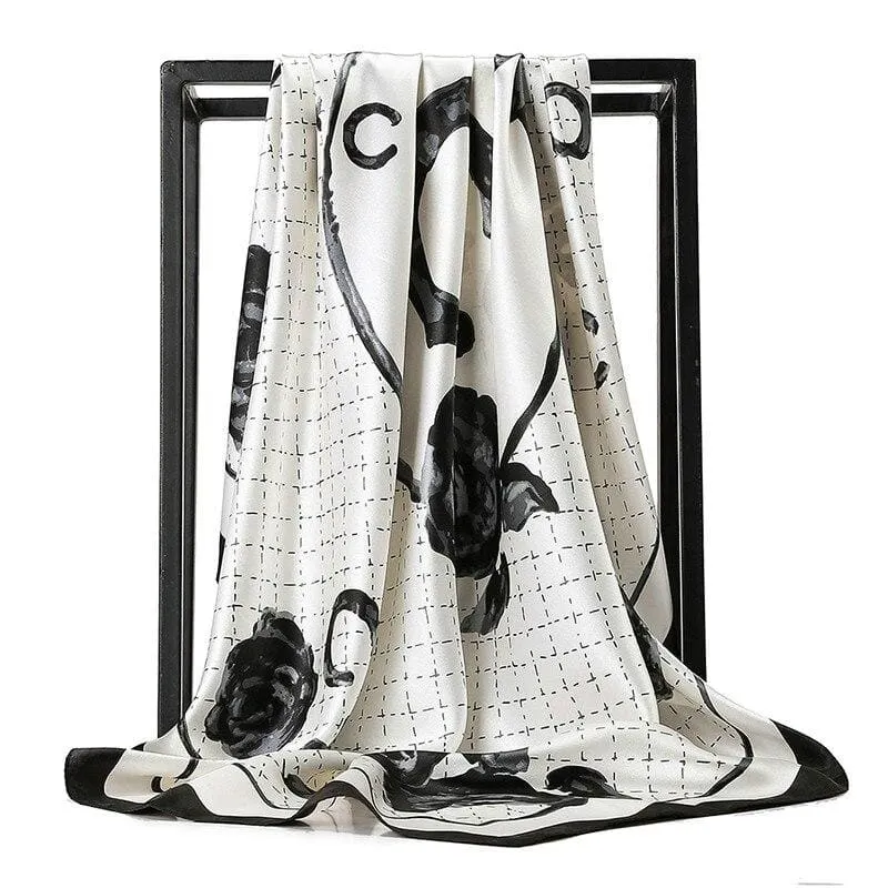 Boho White Scarf Vintage sold by Boho Mood