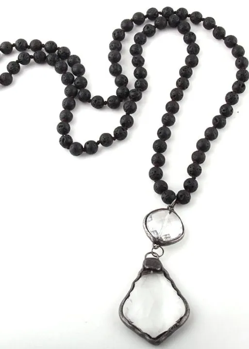 Boho Necklace Crystal Pendant sold by Boho Mood product image thumbnail 3