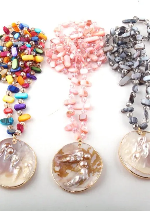 Boho Beaded Necklace 2 Layers sold by Boho Mood product image thumbnail 4