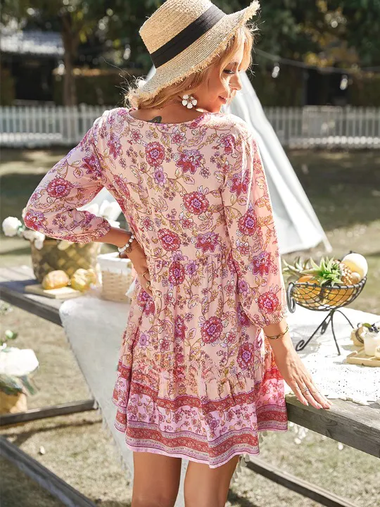 Short Flowy Beach Dress sold by Boho Mood product image thumbnail 5