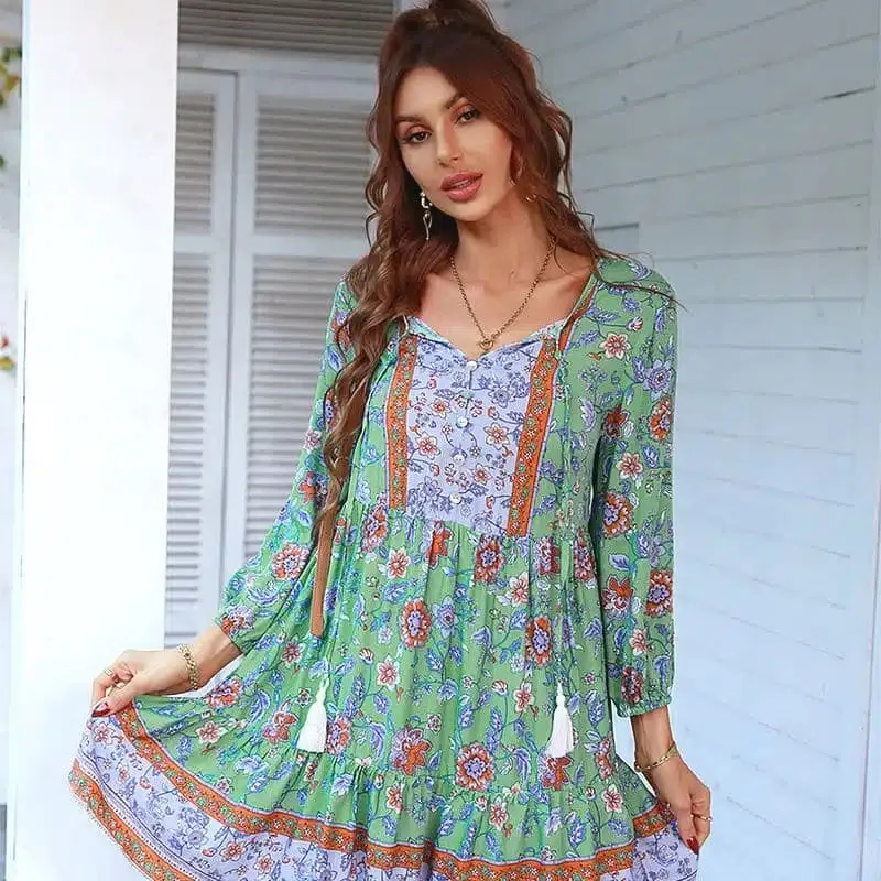 Short Flowy Beach Dress sold by Boho Mood product image thumbnail 2