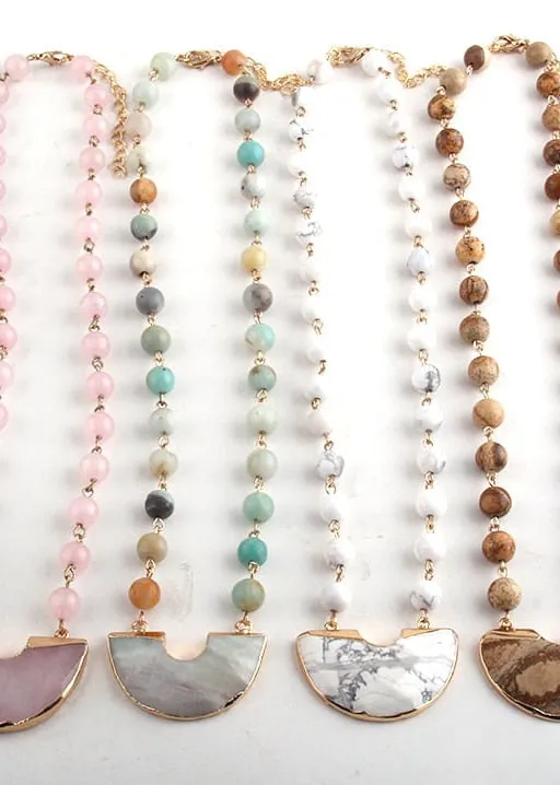 Boho Pearl Necklace with Pendant sold by Boho Mood product image thumbnail 5