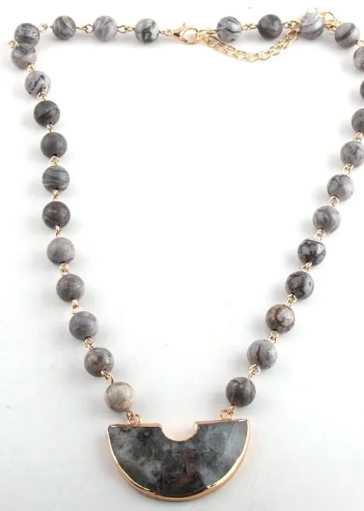 Boho Pearl Necklace with Pendant sold by Boho Mood product image thumbnail 4