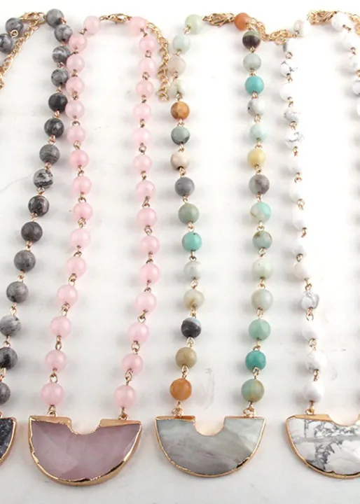 Boho Pearl Necklace with Pendant sold by Boho Mood product image thumbnail 2