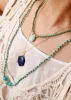 Boho Beads Turquoise Necklace sold by Boho Mood