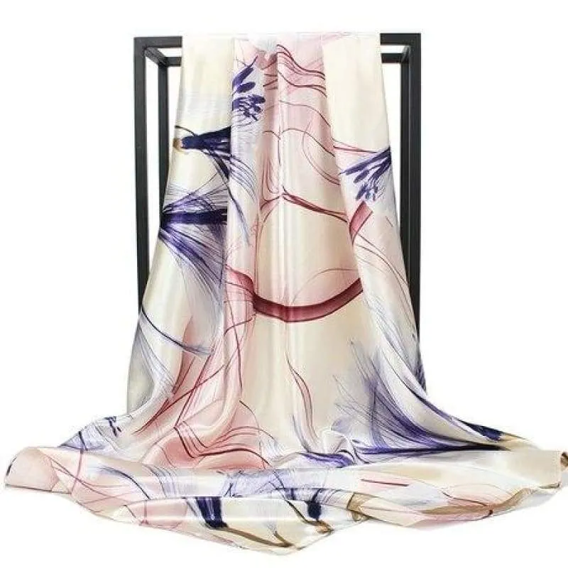 Boho white Light Scarf printed pattern sold by Boho Mood