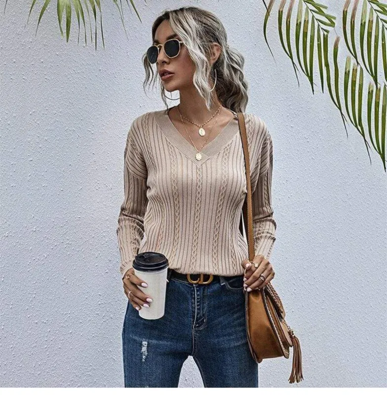 Boho Beige Knit Pullover sold by Boho Mood
