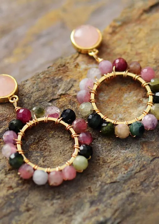 Boho Beads Earrings - Flower Ear sold by Boho Mood product image thumbnail 2