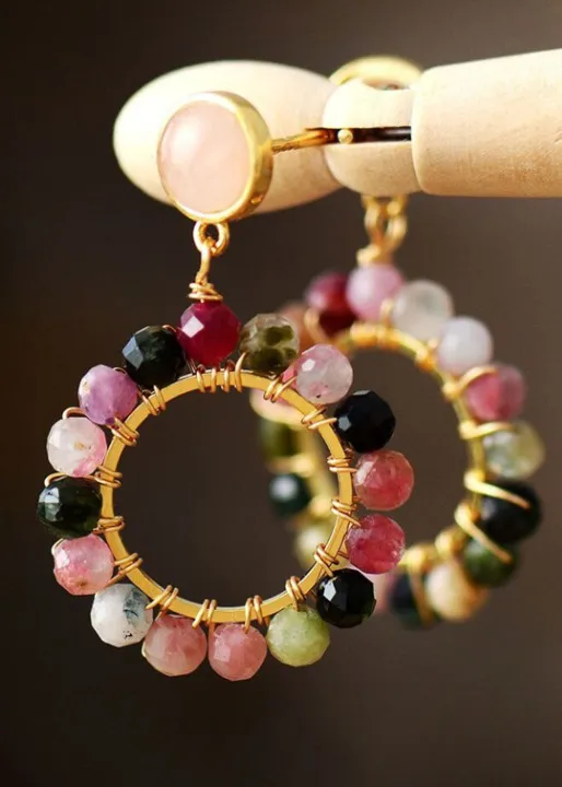 Boho Beads Earrings - Flower Ear sold by Boho Mood