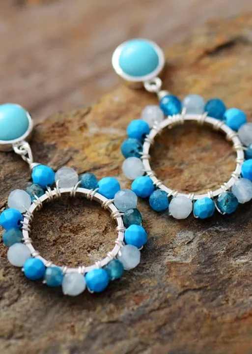 Boho Beads Earrings - Flower Ear sold by Boho Mood product image thumbnail 3