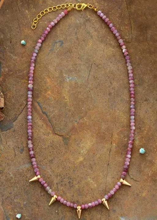 Pink Boho Choker Necklace sold by Boho Mood